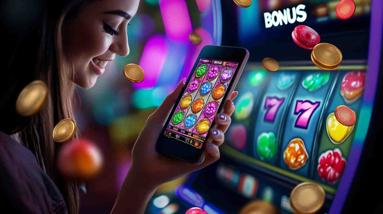 Reel layout on Android APK me355 apk Golden Toad slot game reel display on Android mobile screen